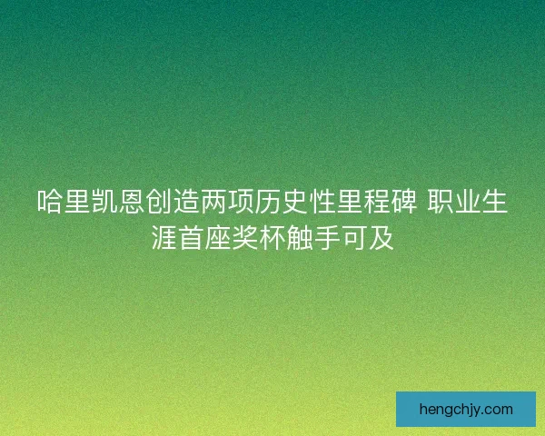 哈里凯恩创造两项历史性里程碑 职业生涯首座奖杯触手可及 哈里凯恩创造两项历史性里程碑 职业生涯首座奖杯触手可及